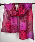 “Pretty in Pink Mermaid" - Hand-dyed Silk Scarf - $125 - Curious Cart