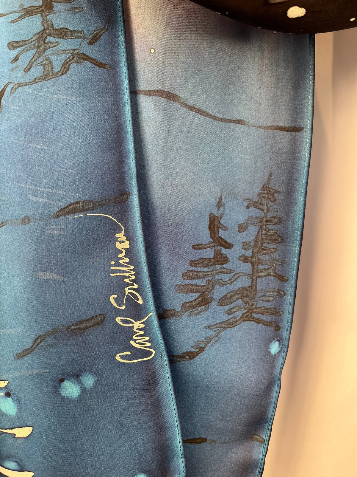 “Evening at the Coast" - Hand-dyed Silk Scarf - $125 - Curious Cart