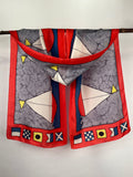 “Ahoy Sailor!” - Hand-dyed Silk Scarf - $140 - Curious Cart