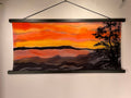 “Sunset Over Penobscot Bay" - Painting on Silk - $425 - Curious Cart
