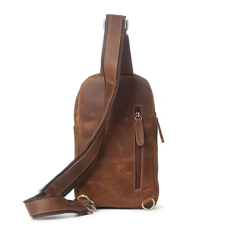 Erling Leather Sling Bag | Crossbody Leather Pack - Curious Cart