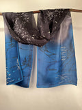 “Evening at the Coast" - Hand-dyed Silk Scarf - $125 - Curious Cart
