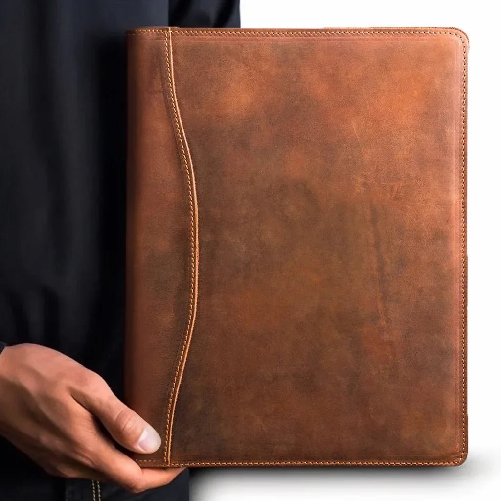 Falit Leather Folio | Handmade Leather Padfolio - Curious Cart