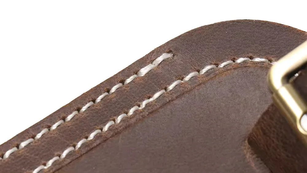 Full Grain Leather Luggage Tag - Curious Cart