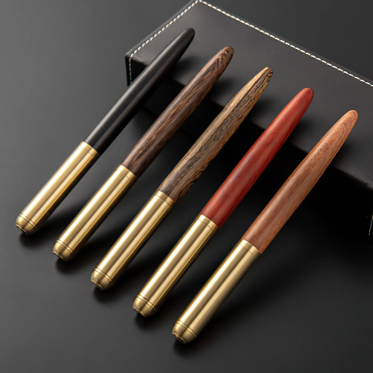 The Hemmingway | Handmade Wood and Brass Fountain Pen - Curious Cart