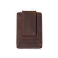 The Walden | Handmade Leather Front Pocket Wallet with Money Clip - Curious Cart