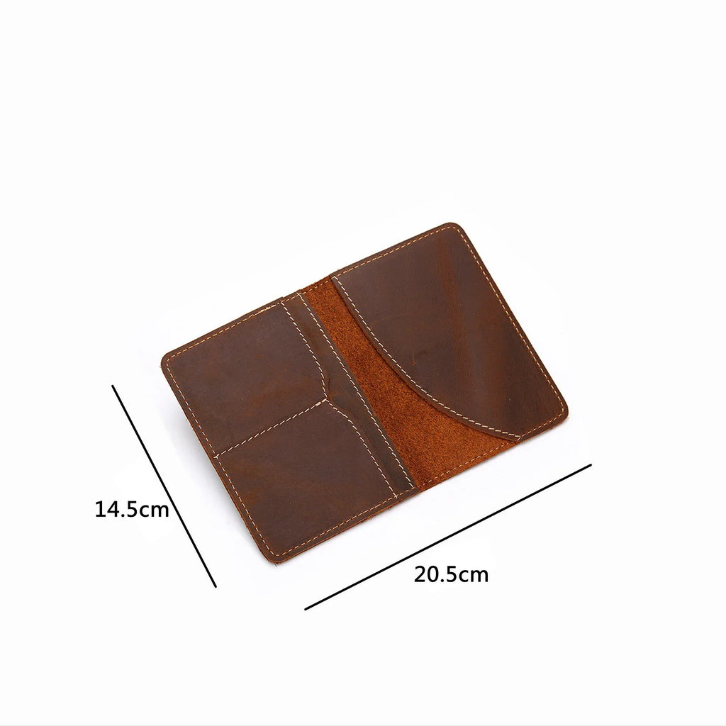 Priam Handmade Leather Passport Cover - Curious Cart