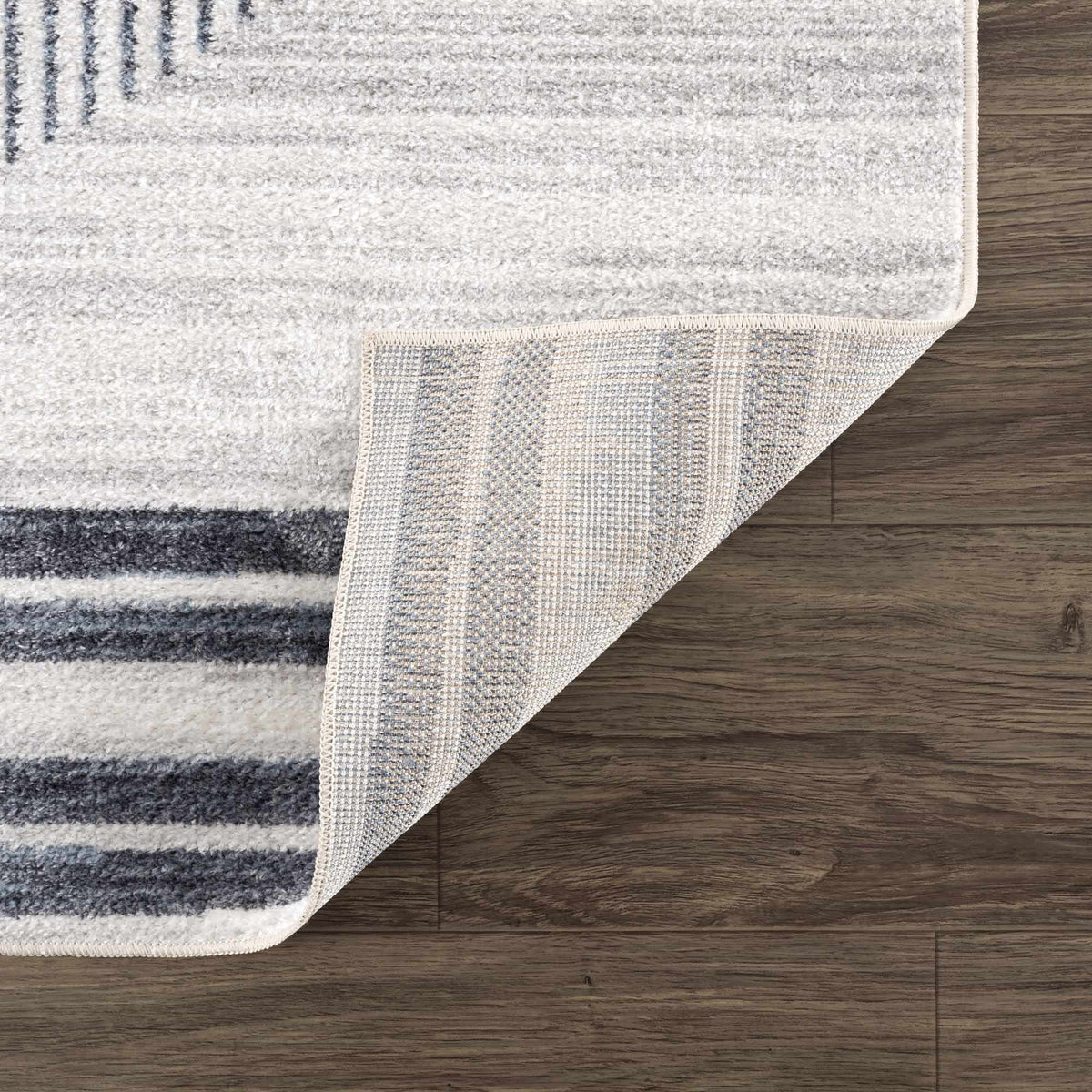 Thad Medium Gray Washable Area Rug - Curious Cart