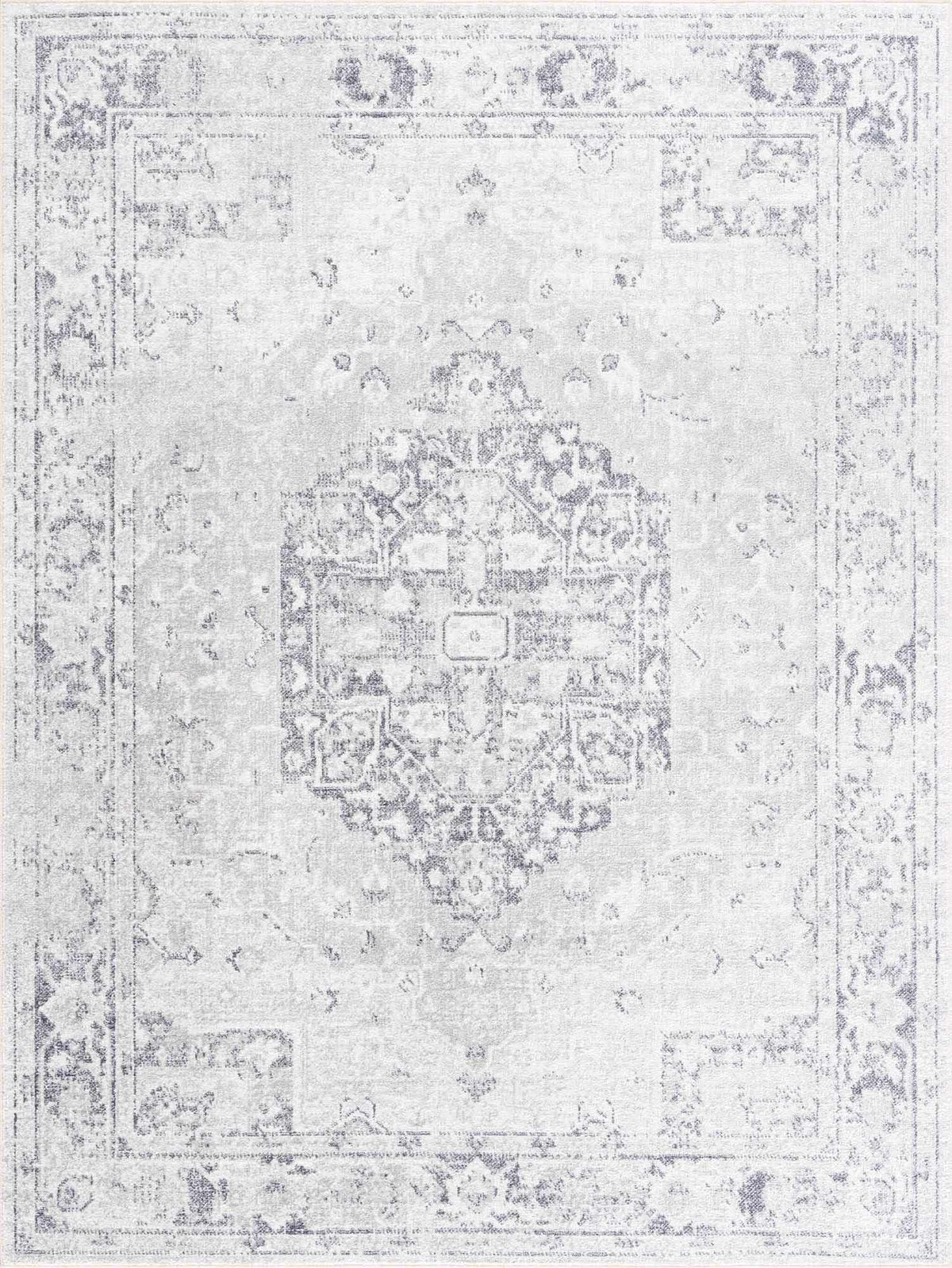 Akram Antrasit Flat Pile Washable Rug - Curious Cart