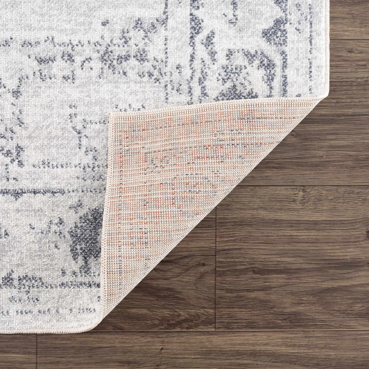 Akram Antrasit Flat Pile Washable Rug - Curious Cart