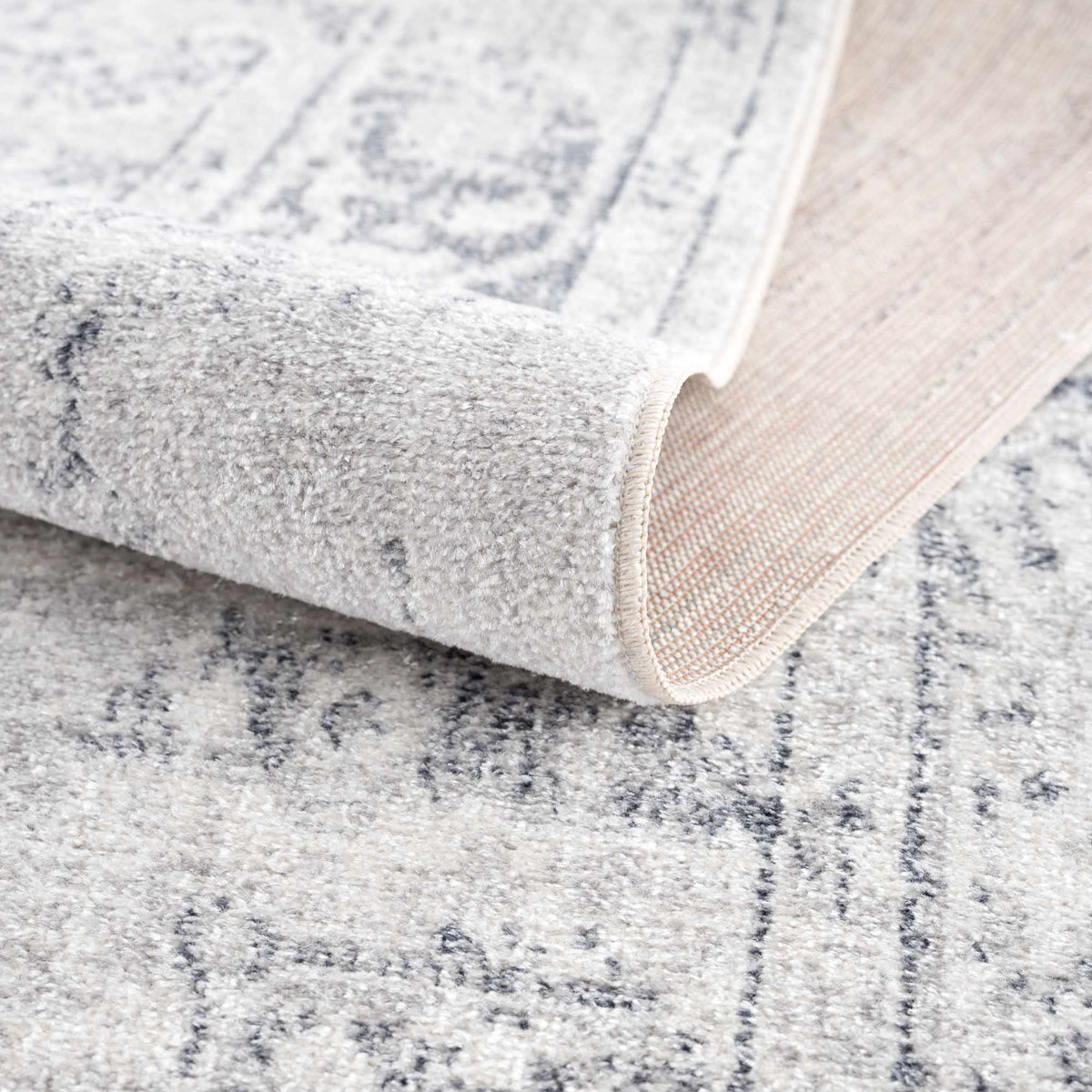 Akram Antrasit Flat Pile Washable Rug - Curious Cart
