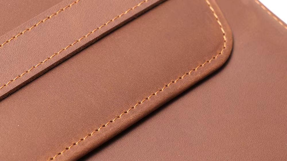 The Runa Leather Laptop Sleeve - Curious Cart