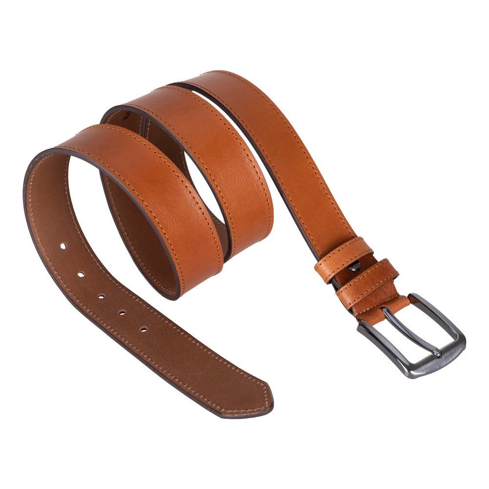 Globe Genuine Leather Belt – Handmade Premium Men’s Belt with Heavy-Duty Metal Buckle - Curious Cart