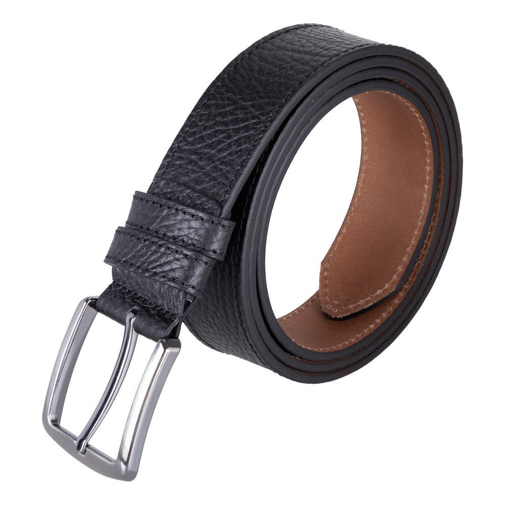 Globe Genuine Leather Belt – Handmade Premium Men’s Belt with Heavy-Duty Metal Buckle - Curious Cart