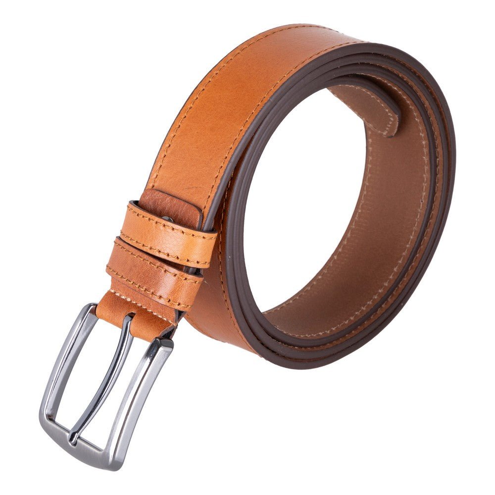 Globe Genuine Leather Belt – Handmade Premium Men’s Belt with Heavy-Duty Metal Buckle - Curious Cart
