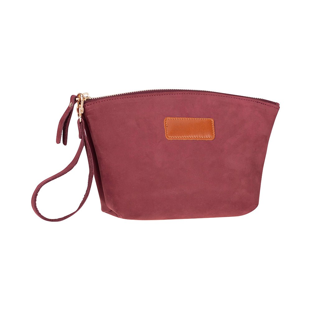 Avondale Premium Leather Dopp Kit - Travel Makeup Bag for Men & Women - Curious Cart