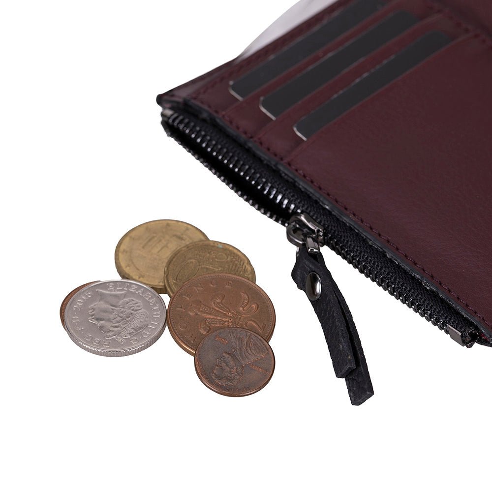 Camden Women’s Leather Wallet | Compact Genuine Leather - Curious Cart