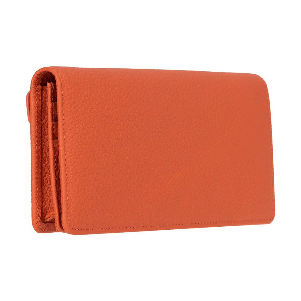 Sedona Leather Unisex Wallet – Genuine Leather Wallet with Phone Pocket & Card Organizer - Curious Cart
