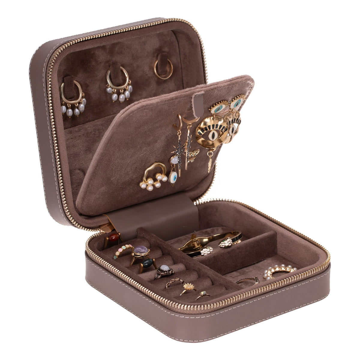 Eufaula Leather Jewelry Box - Curious Cart
