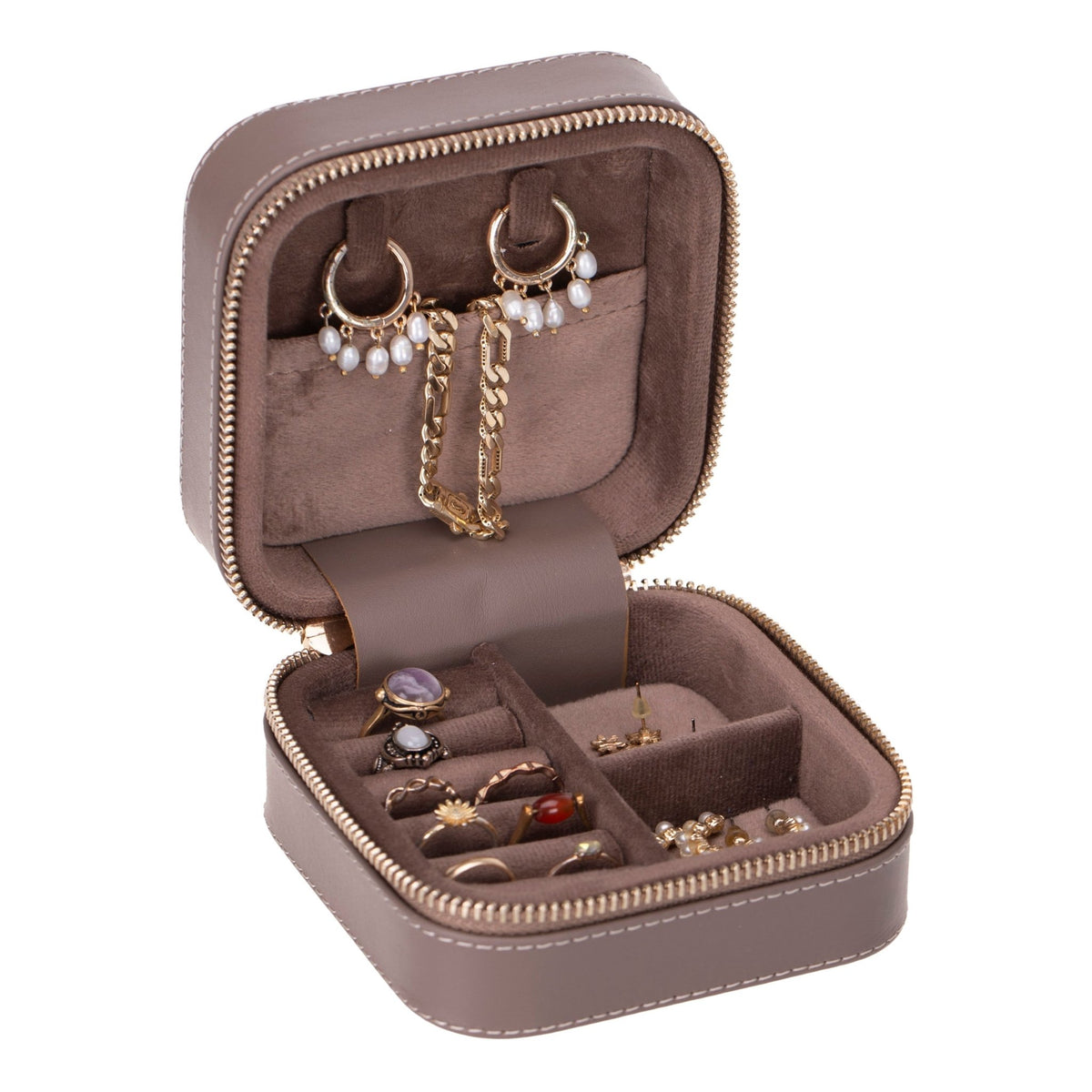 Eufaula Leather Jewelry Box - Curious Cart
