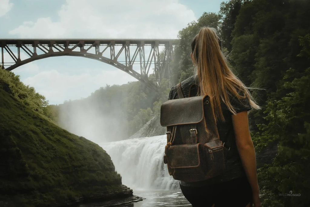 The Hagen Backpack | Vintage Leather Backpack - Curious Cart