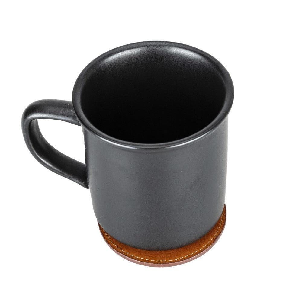 Tucson Genuine Leather Coaster Set of 5 with Holder - Premium Cup Coasters - Curious Cart