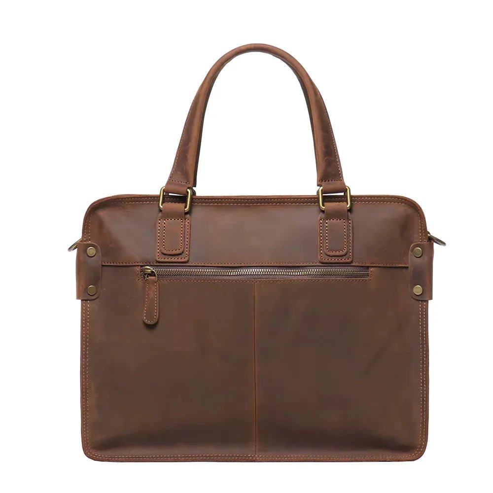 The Viggo Briefcase | Genuine Leather Messenger Bag - Curious Cart
