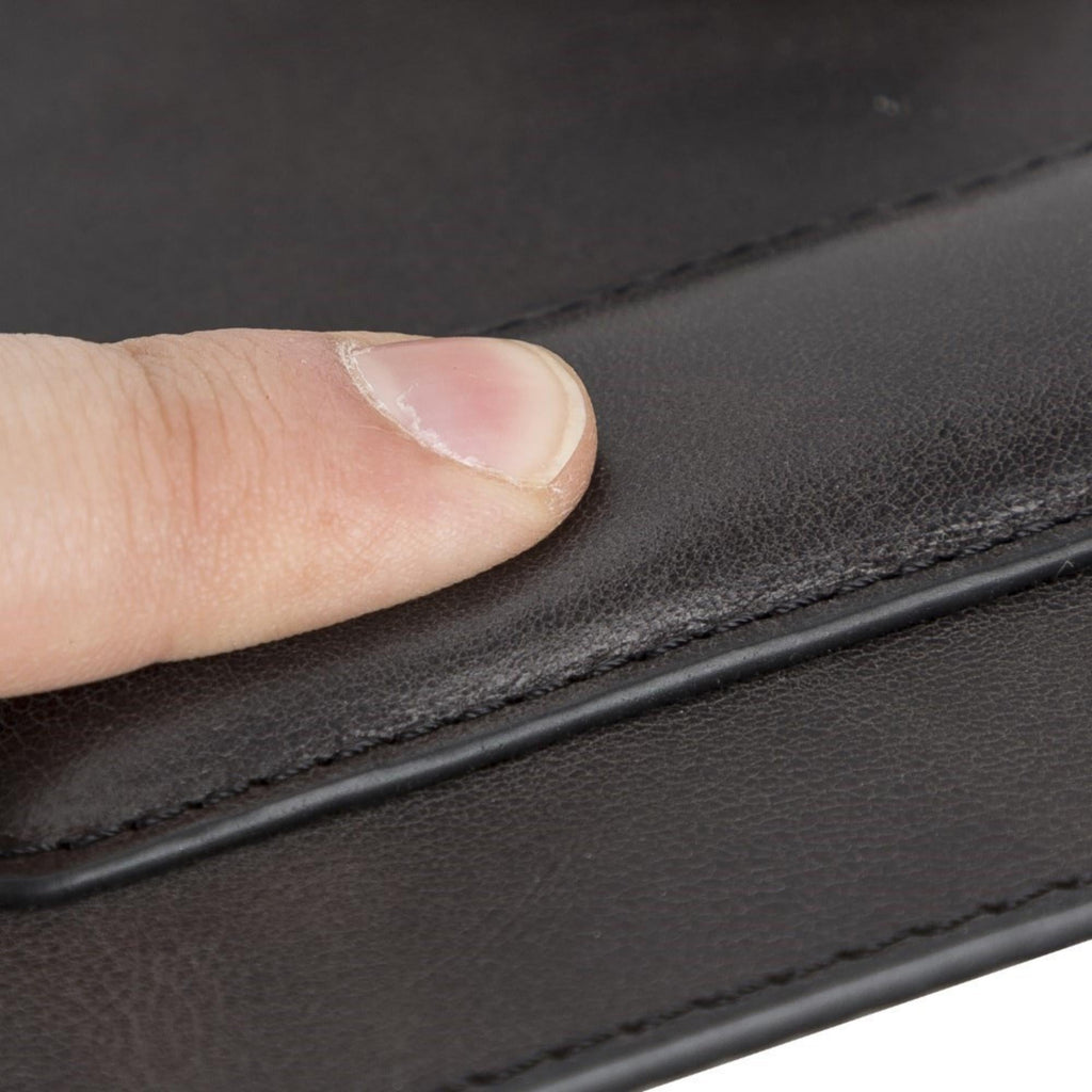 Boulder Full-Grain Leather Mouse Pad with Hand Support - Curious Cart
