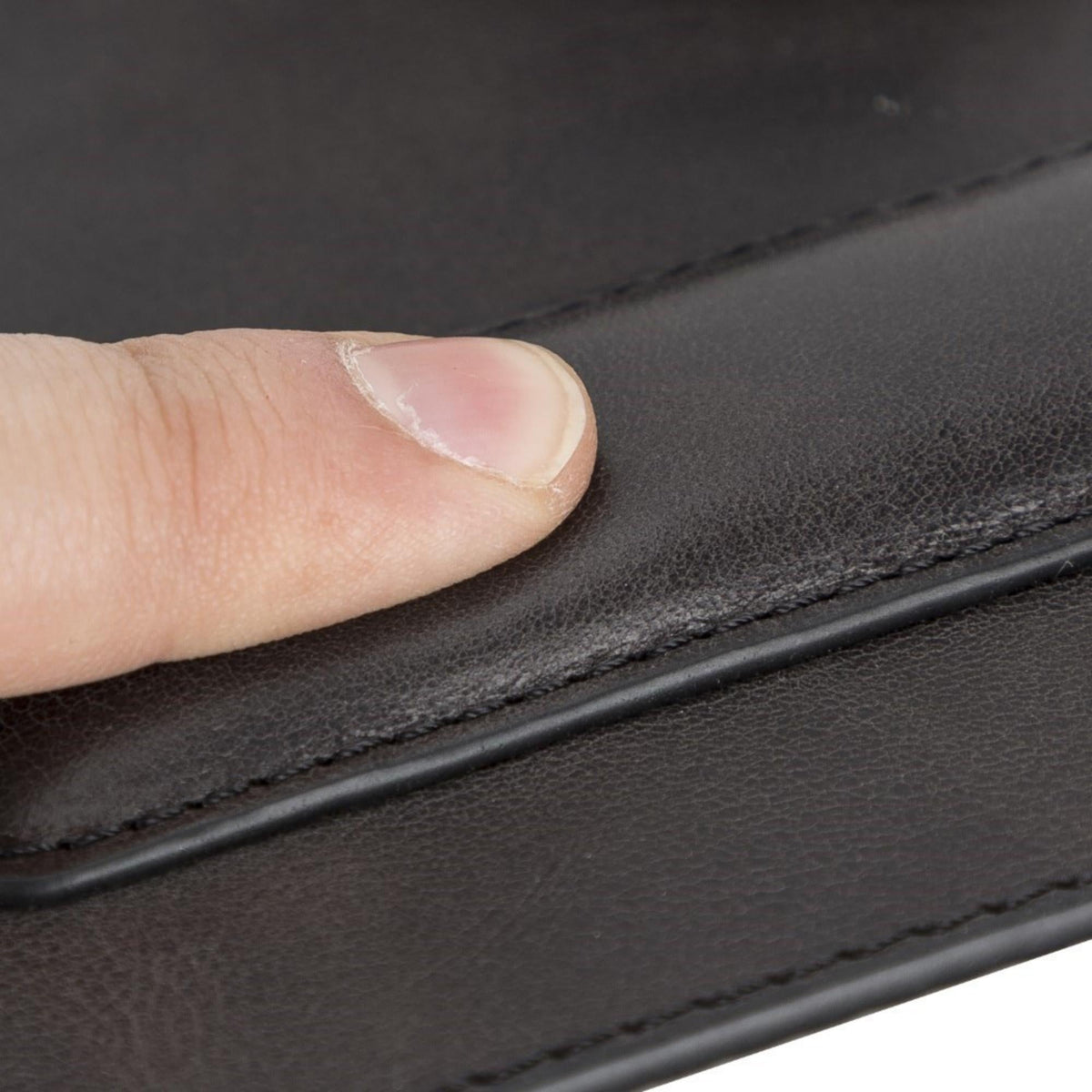Boulder Full-Grain Leather Mouse Pad with Hand Support - Curious Cart