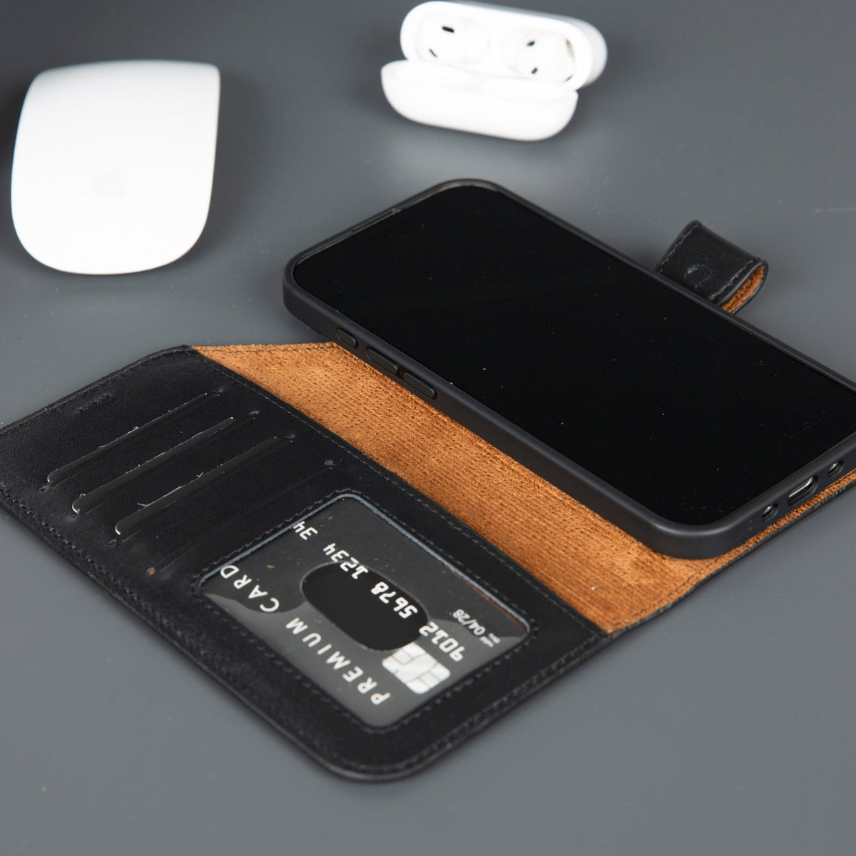 Casper iPhone 17 Leather Wallet Case – MagSafe Compatible - Curious Cart