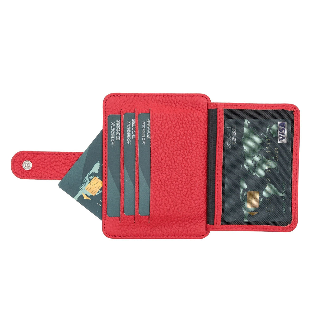 Cortez Handcrafted Leather Slim Wallet with Card Holder - Curious Cart