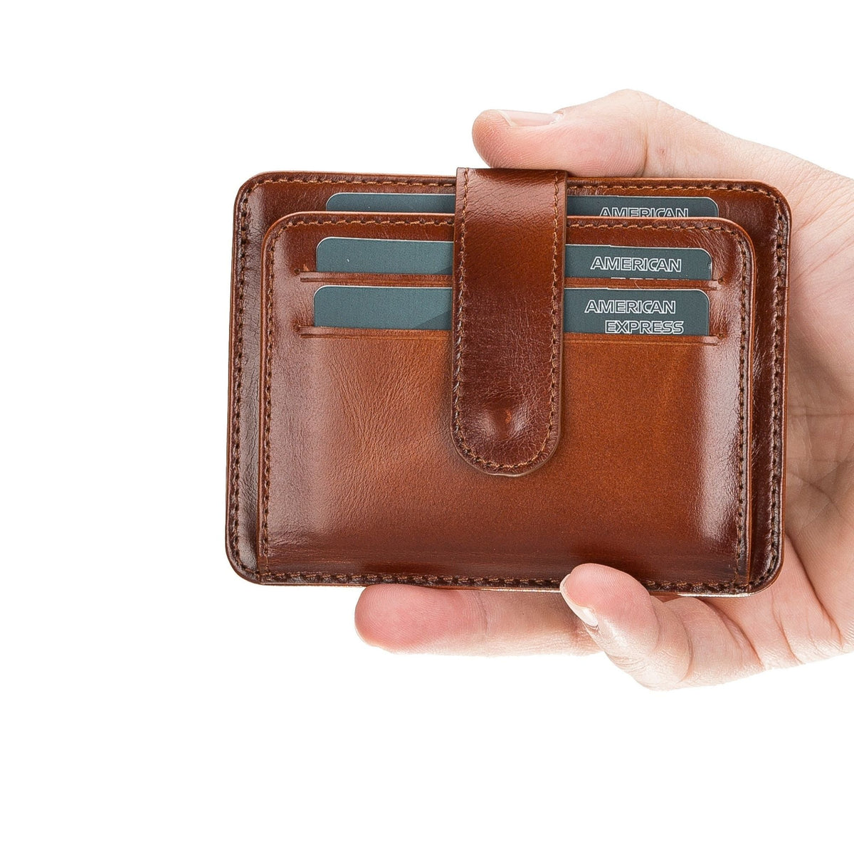 Cortez Handcrafted Leather Slim Wallet with Card Holder - Curious Cart