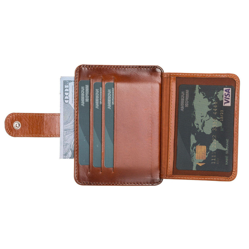Cortez Handcrafted Leather Slim Wallet with Card Holder - Curious Cart