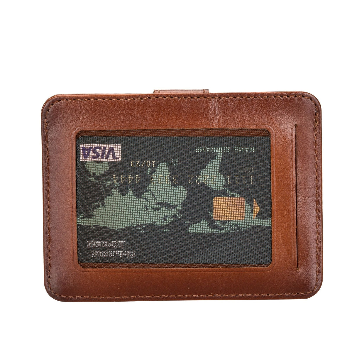 Cortez Handcrafted Leather Slim Wallet with Card Holder - Curious Cart