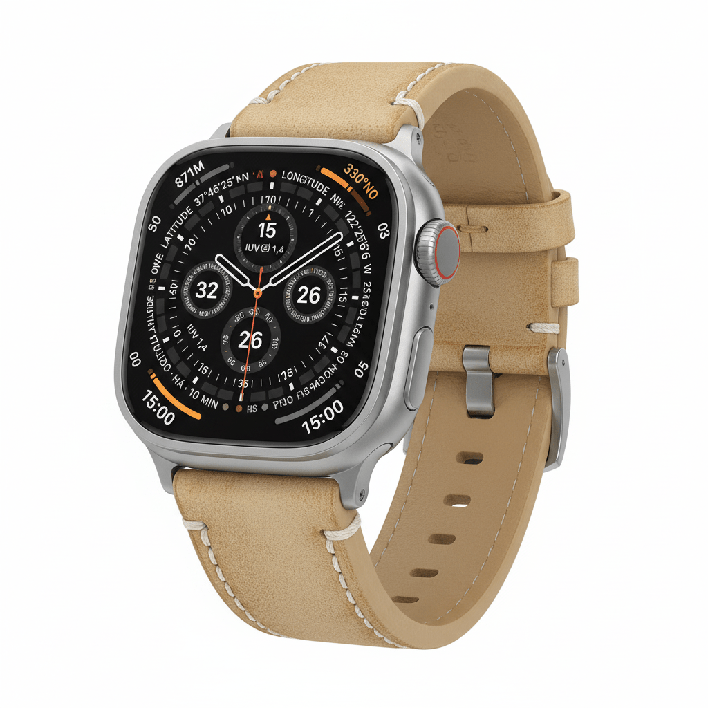 Jackson Leather Bands for Apple Watch 9, Ultra 2 & SE - Curious Cart