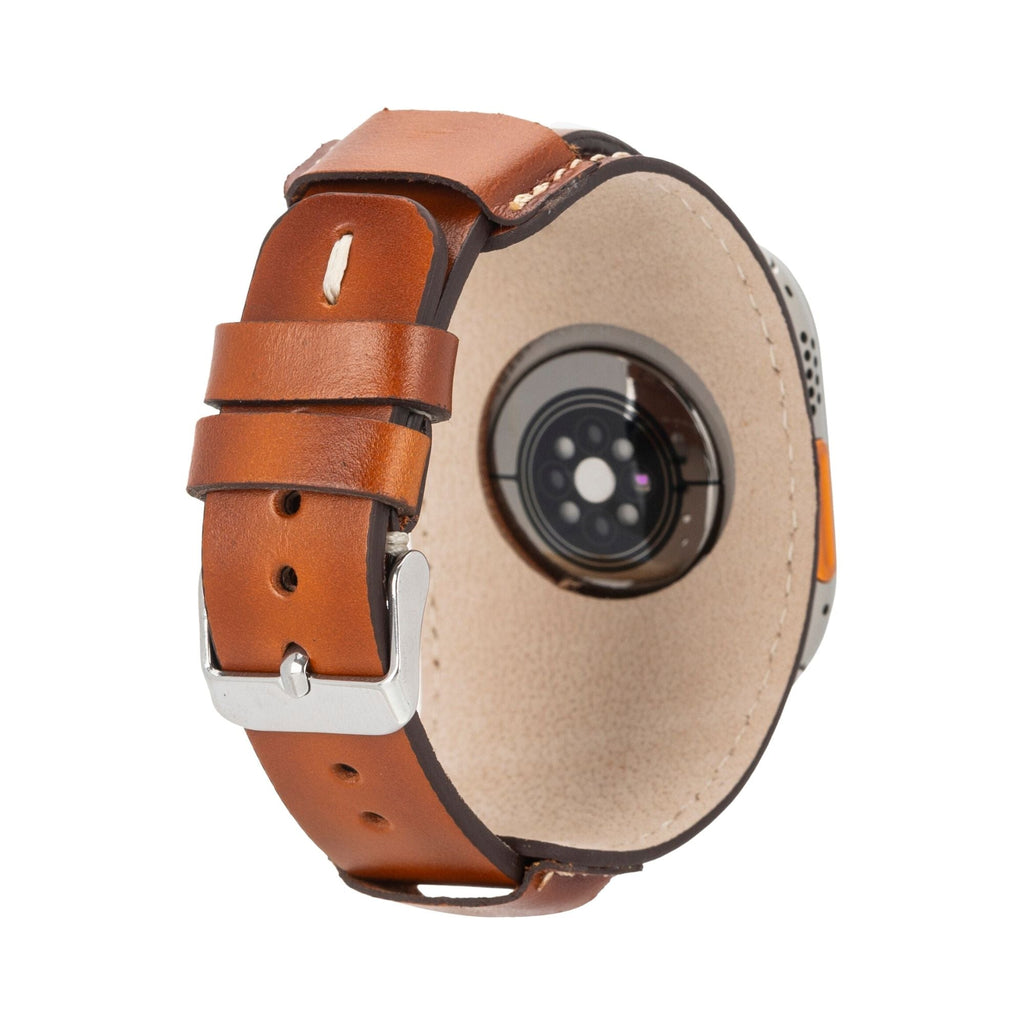 Fort Cuff Leather Bands for Apple Watch 9, Ultra 2 & SE - Curious Cart