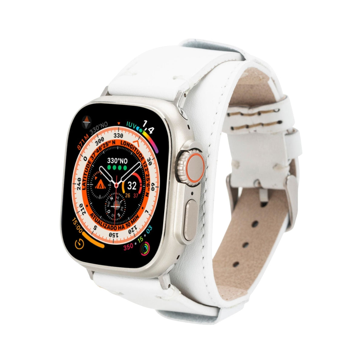 Fort Cuff Leather Bands for Apple Watch 9, Ultra 2 & SE - Curious Cart