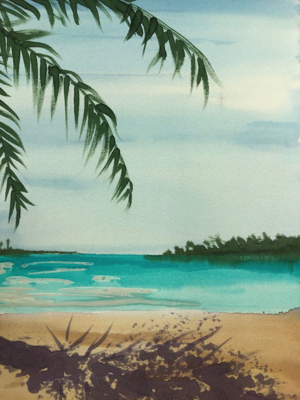 “Out Islands” - Painting on Silk - $150 - Curious Cart