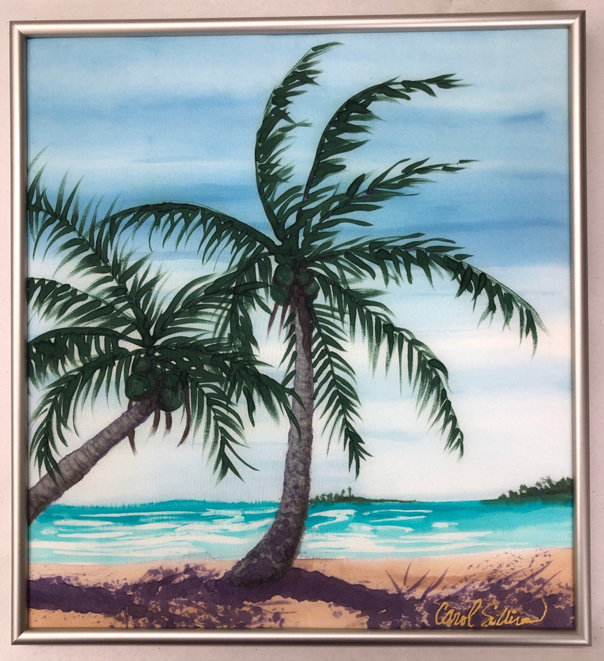 “Out Islands” - Painting on Silk - $150 - Curious Cart