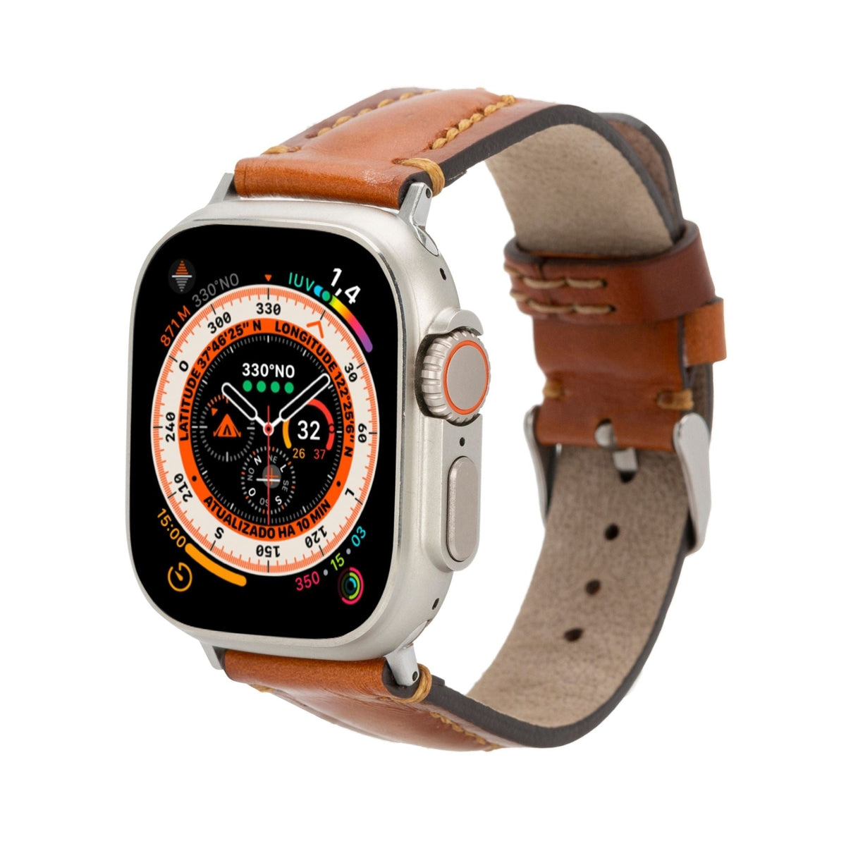 Jeffrey Leather Bands for Apple Watch 9, Ultra 2 & SE - Curious Cart