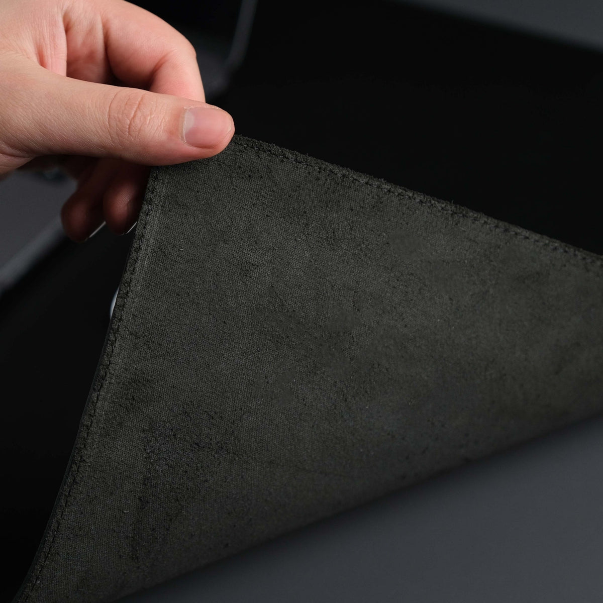 Jersey Black Leather Desk Pad for Office and Home - Curious Cart