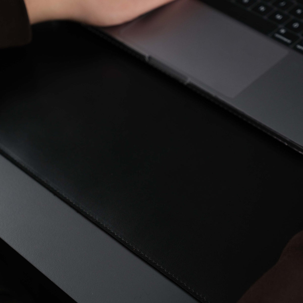 Jersey Black Leather Desk Pad for Office and Home - Curious Cart