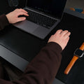 Jersey Black Leather Desk Pad for Office and Home - Curious Cart