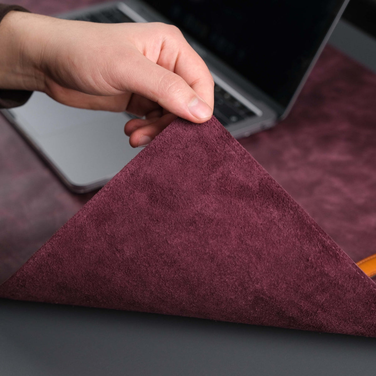 Jersey Purple Leather Desk Pad for Office and Home - Curious Cart