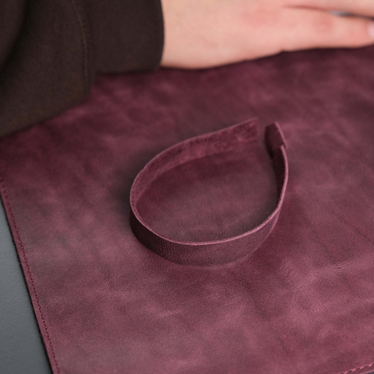 Jersey Purple Leather Desk Pad for Office and Home - Curious Cart