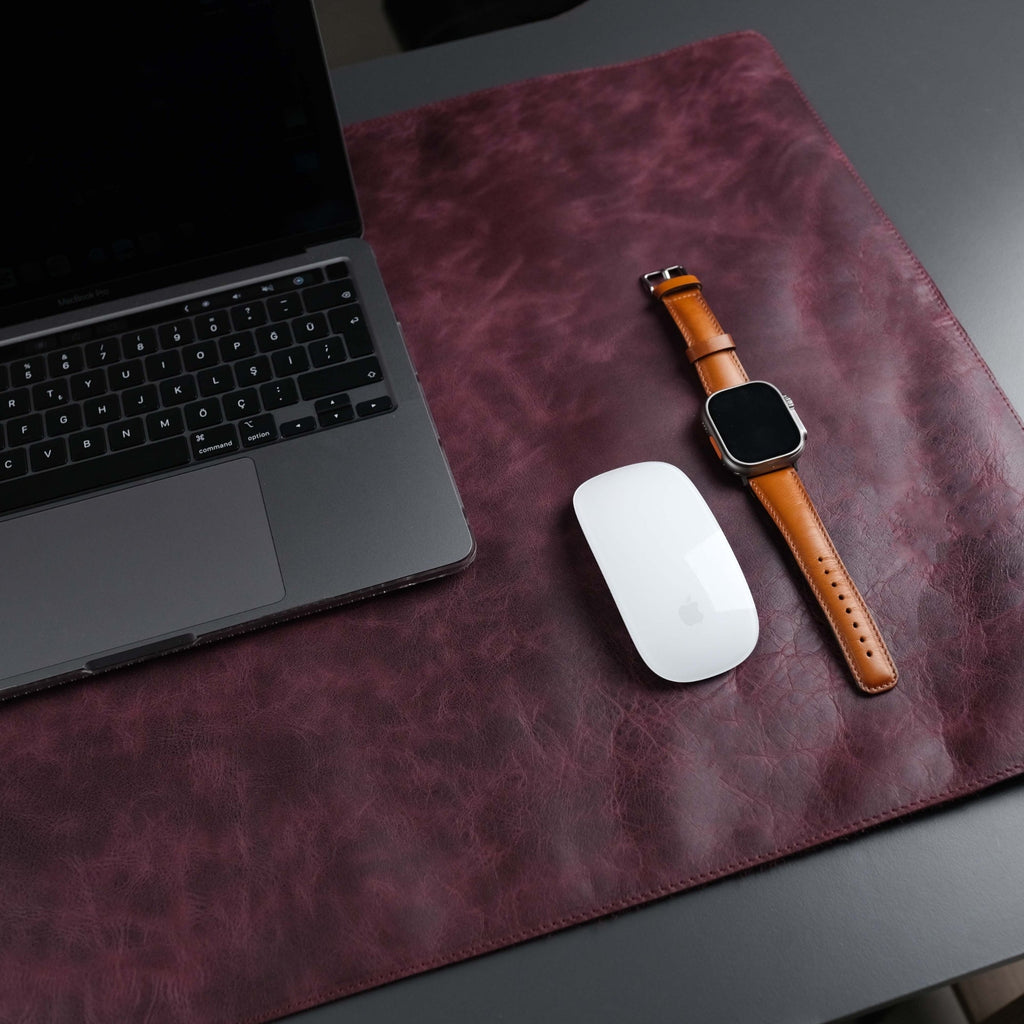 Jersey Purple Leather Desk Pad for Office and Home - Curious Cart