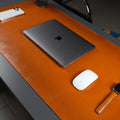 Jersey Tan Leather Desk Pad for Office and Home - Curious Cart