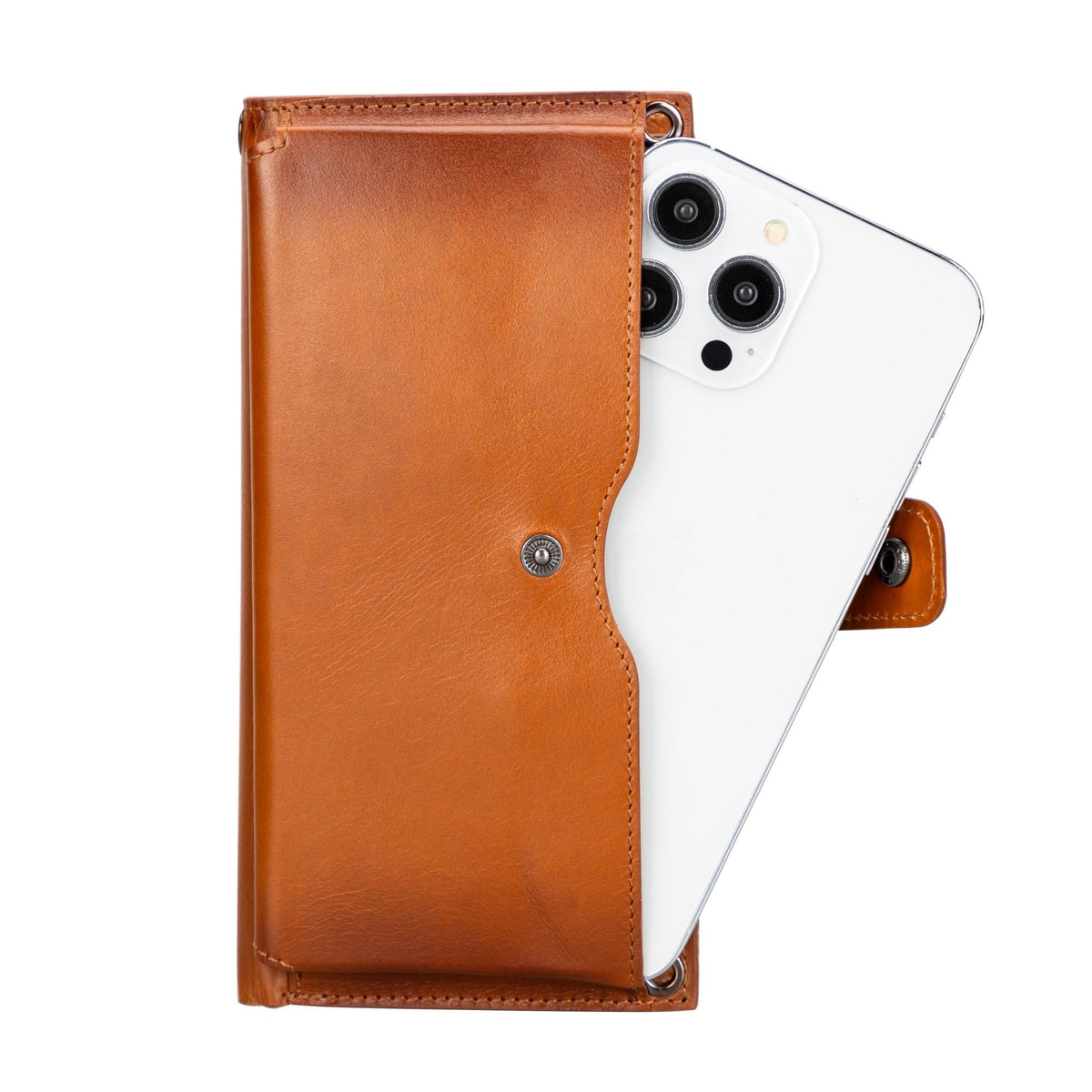 Kaycee Leather Women's Cell Phone Wallet with Strap - Curious Cart