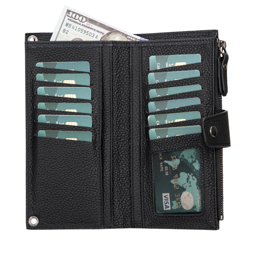 Kaycee Leather Women's Cell Phone Wallet with Strap - Curious Cart