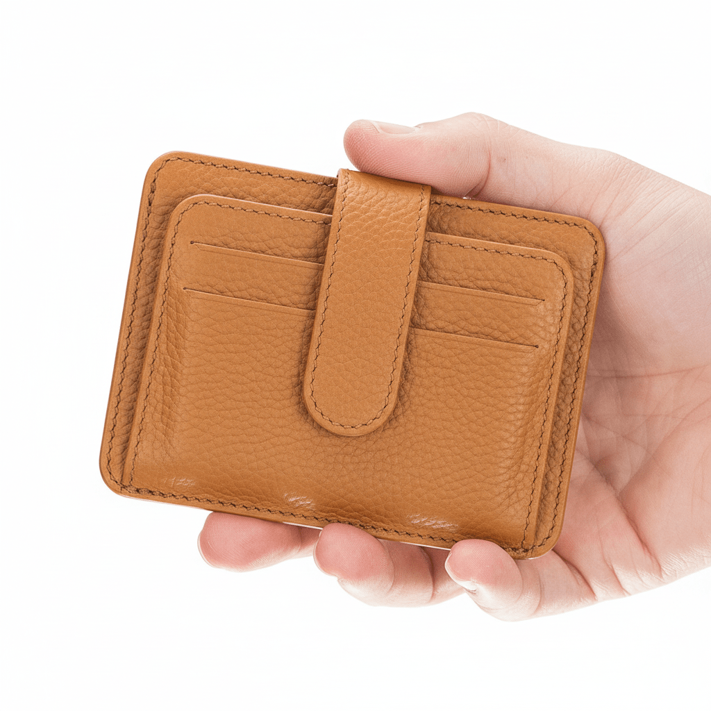 Cortez Handcrafted Leather Slim Wallet with Card Holder - Curious Cart